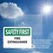 Signmission Fire Extinguisher OSHA Safety First Sign, Plastic, 10in W x 7in L, 2PK OS-2PACK-SF-P-710-L-10618 - alternate 2